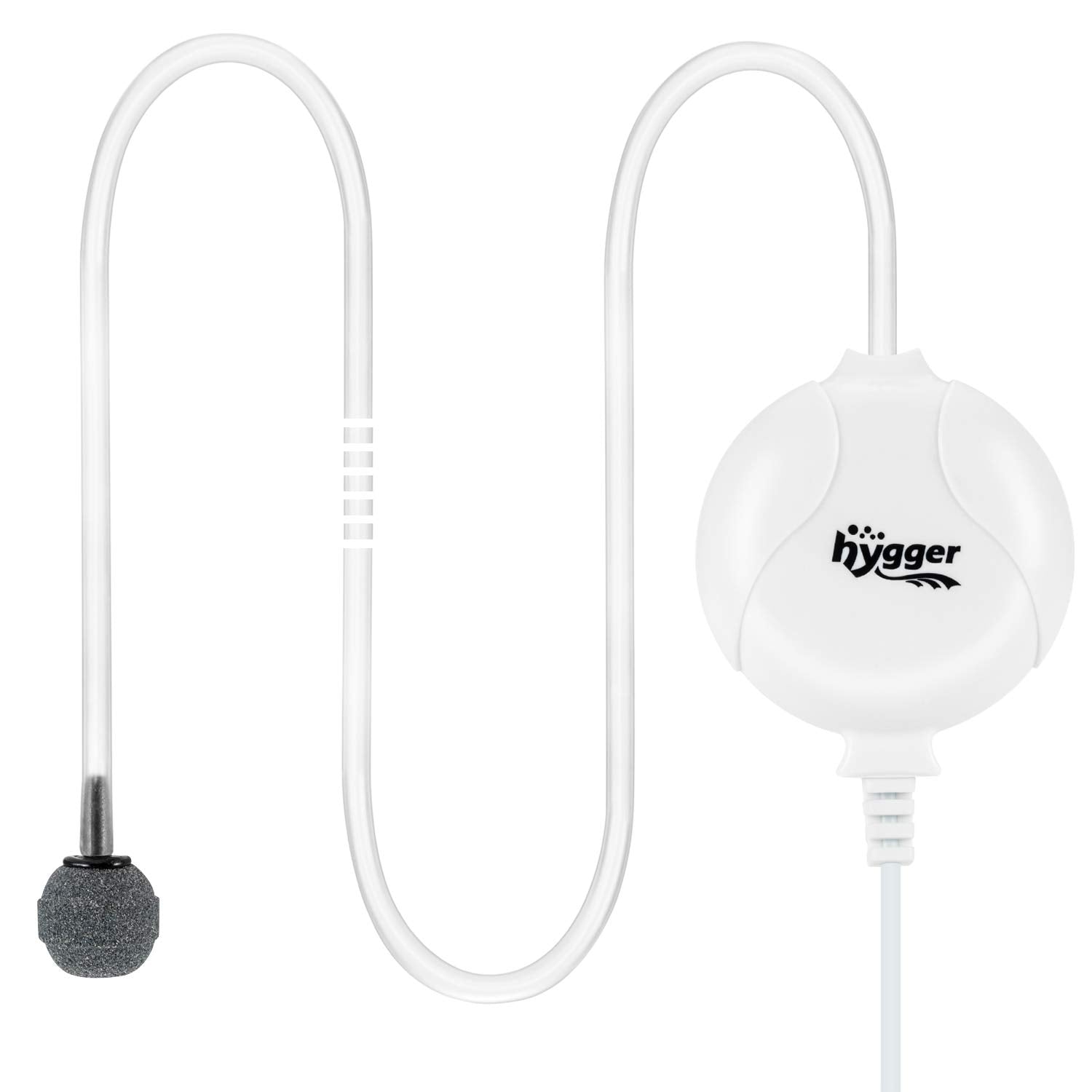 Hygger in-use for hydroponics showing oxygen diffusion in action.