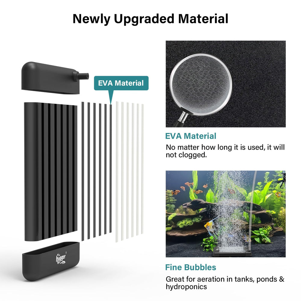 hygger quiet-dense-bubbles-aquarium keeps noise low while aerating