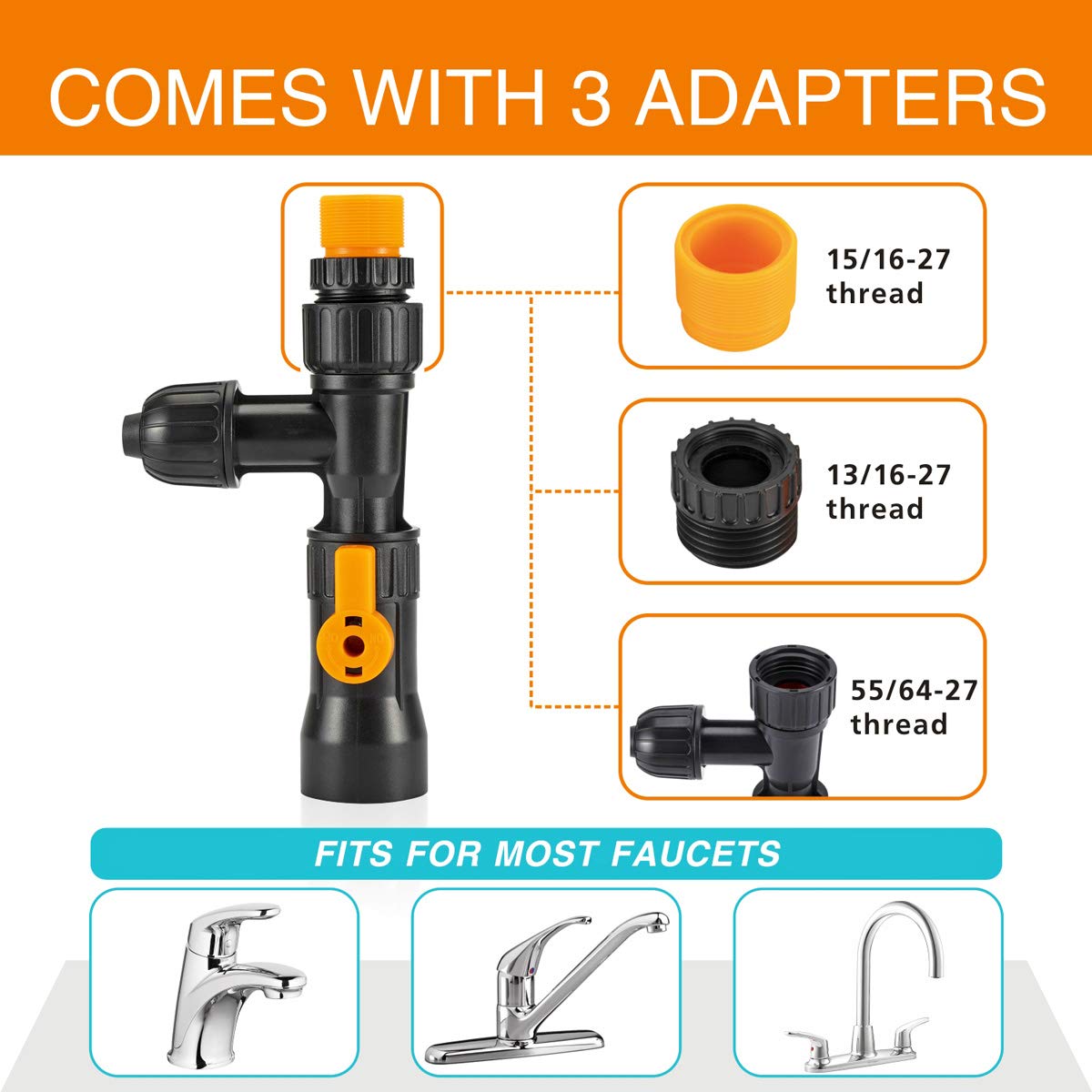 hygger kit contents including debris vacuum head and 49-foot hose