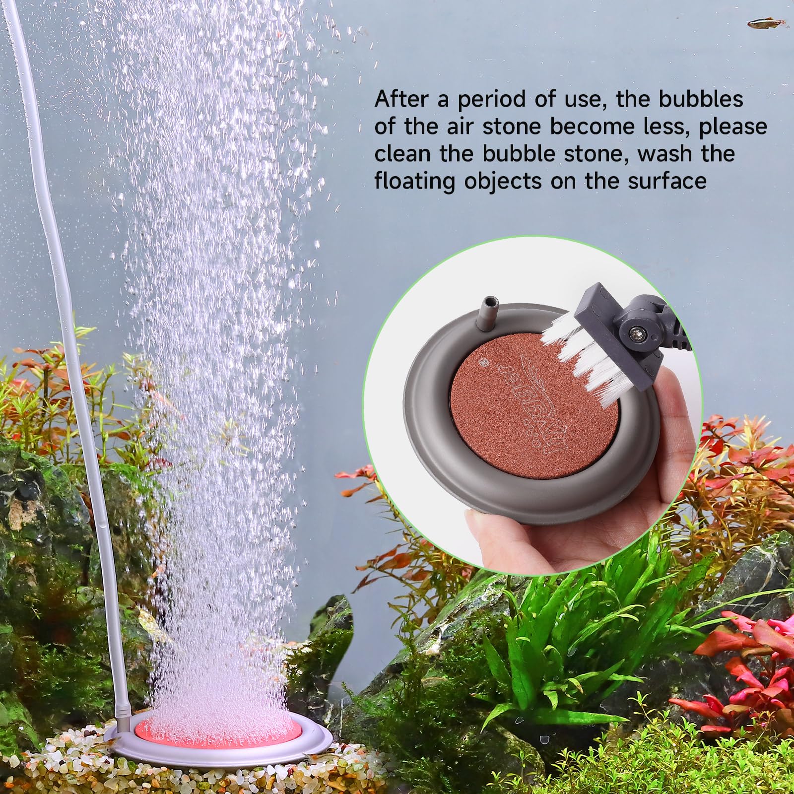 Hygger round diffuser suitable for versatile placement and discreet airflow