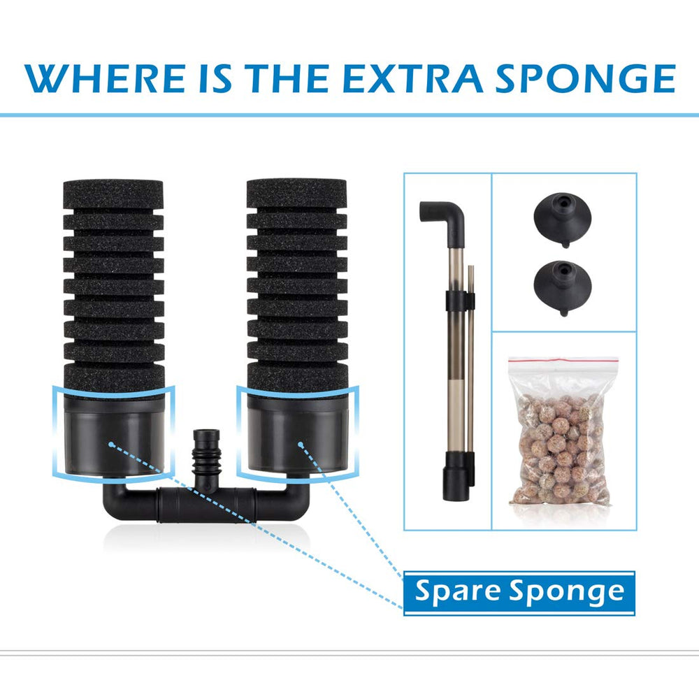Hygger sponge filter ceramic media boxes provide enhanced filtration and bacteria-friendly surface