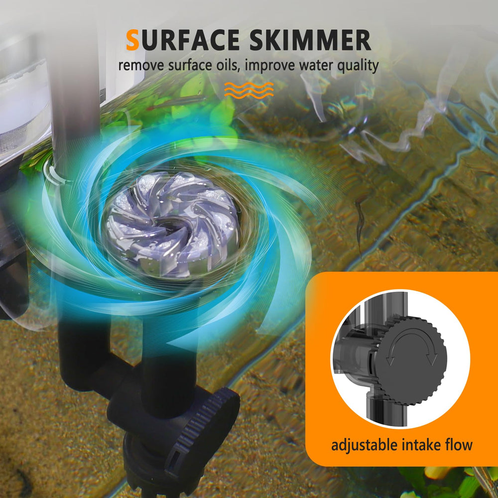 Hygger Spray Bar outlet demonstrating even water flow and aeration.
