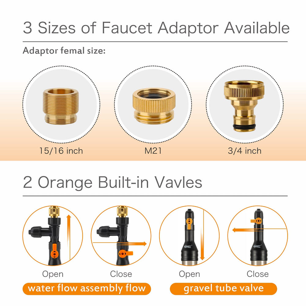 Hygger duckbilled attachment helps target fish feces for cleaner tanks.