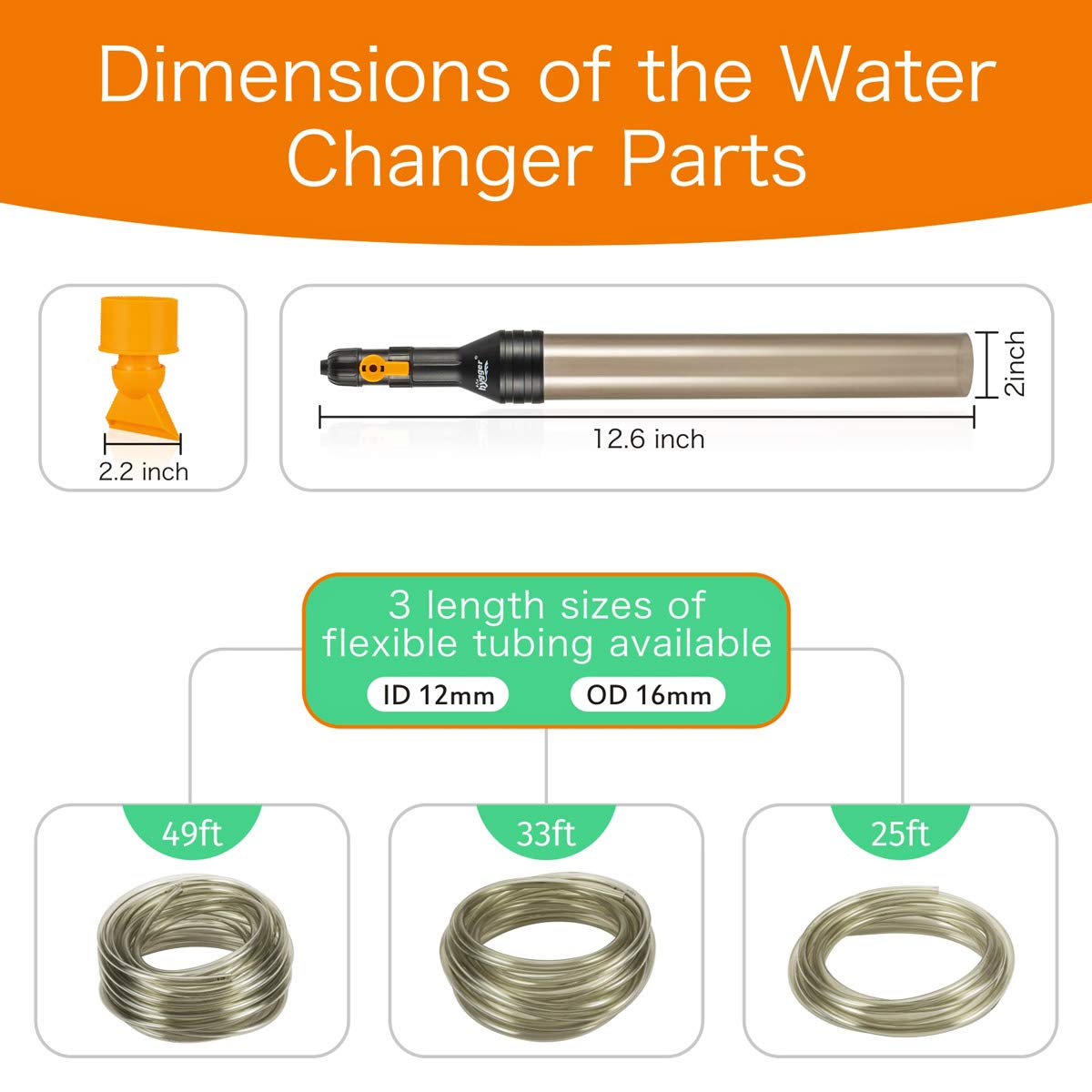 Hygger water changer installation and adapters simplify setup for most faucets.