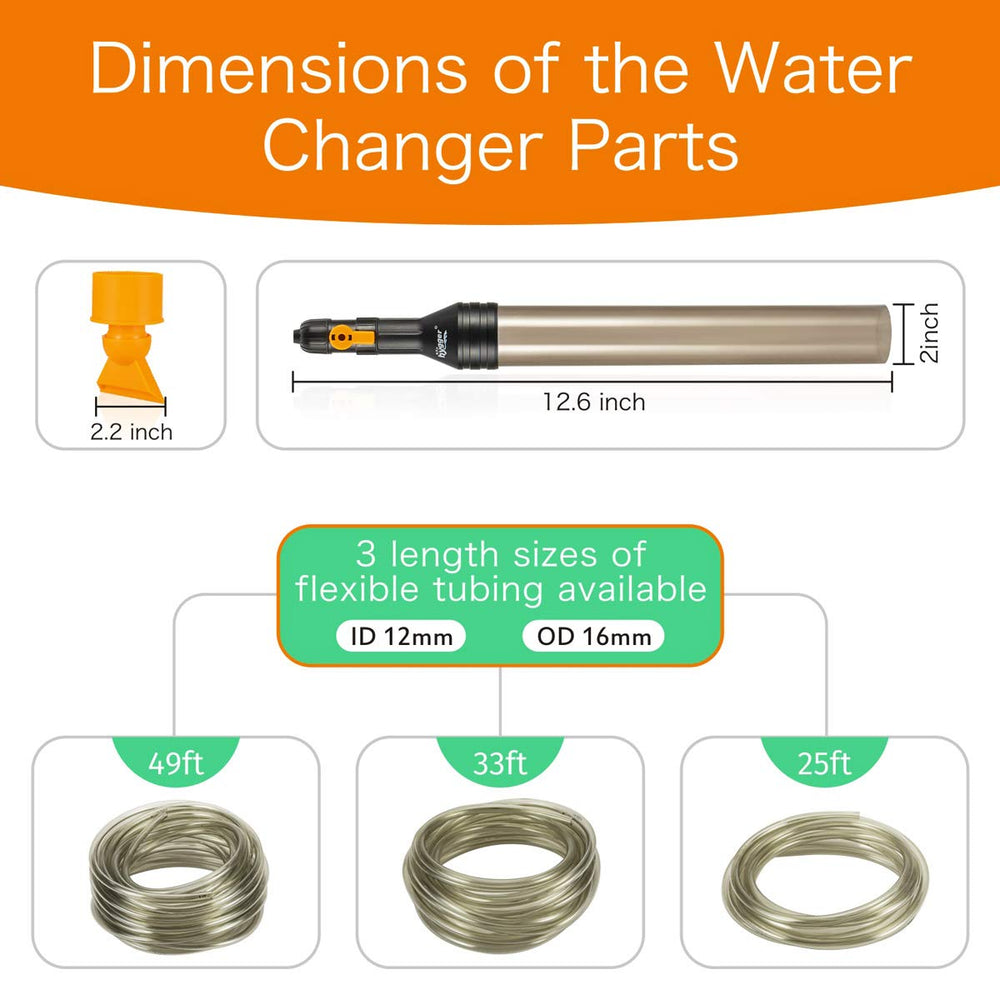 Hygger water changer installation and adapters simplify setup for most faucets.