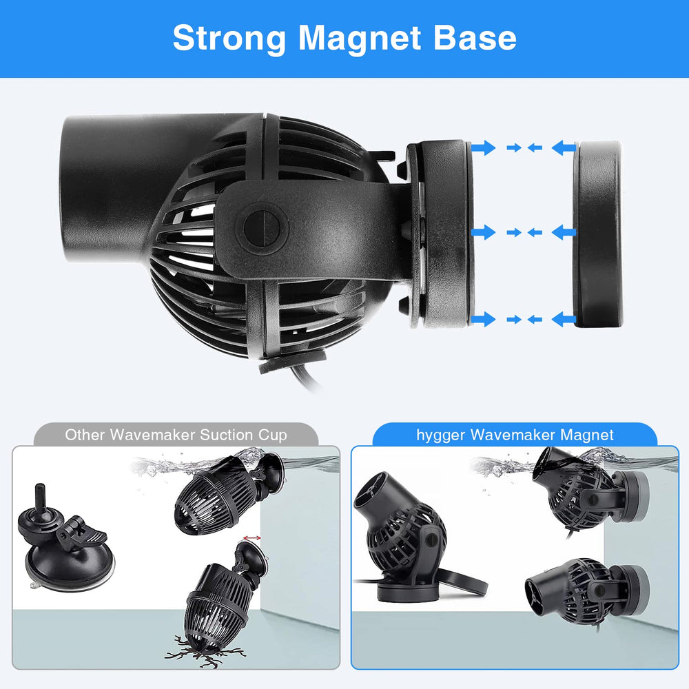 Compact dimensions of Hygger Wave Maker fit 3–20 gallon tanks