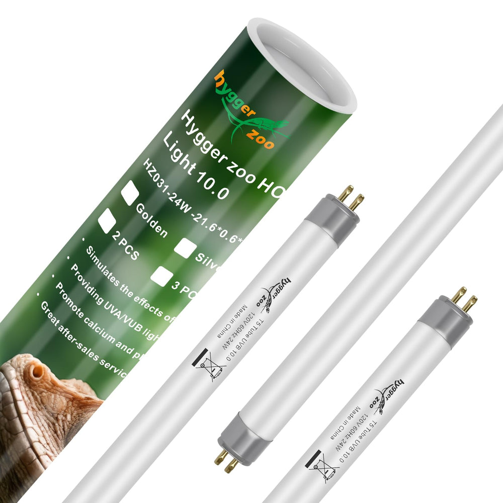 Hygger Zoo desert sun simulation UVB 10% promotes daytime activity in reptile enclosures.