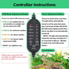 Hygger zoo UVB light heat-dissipation aluminum design extends lamp life.
