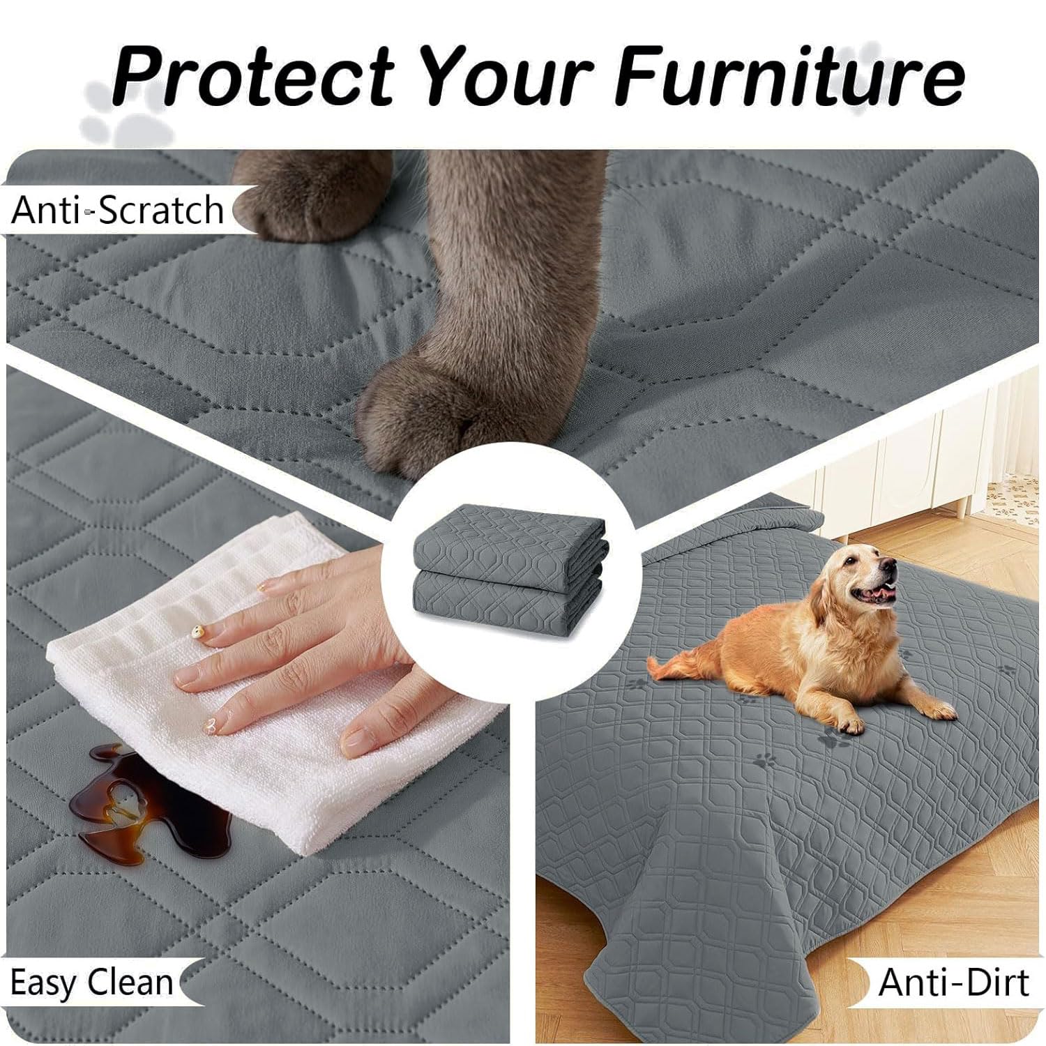 hyha cobertor para coche impermeable para perros durante viajes