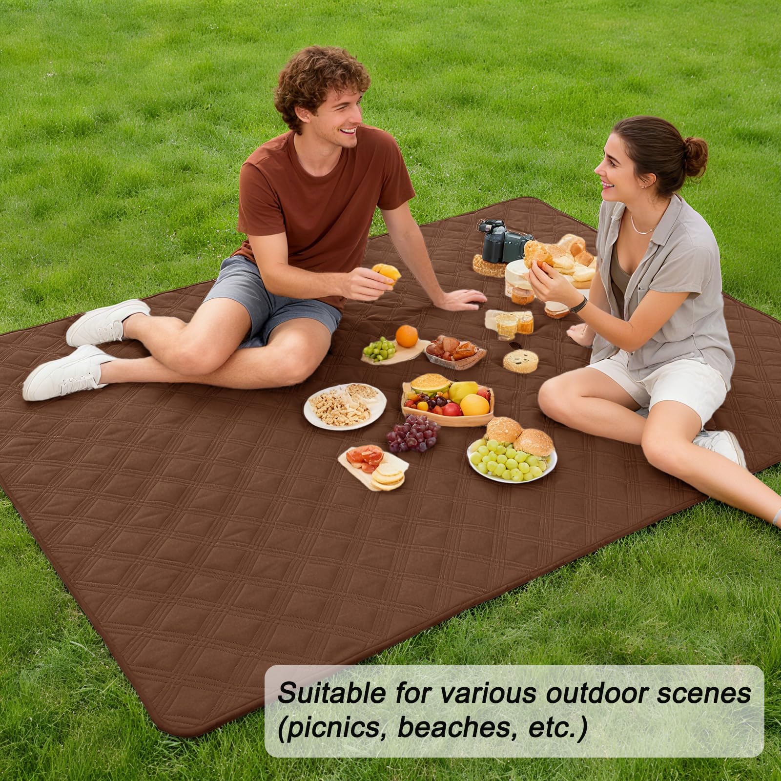 hyha dog blanket highlights waterproof coating for quick cleanups after outdoor adventures.