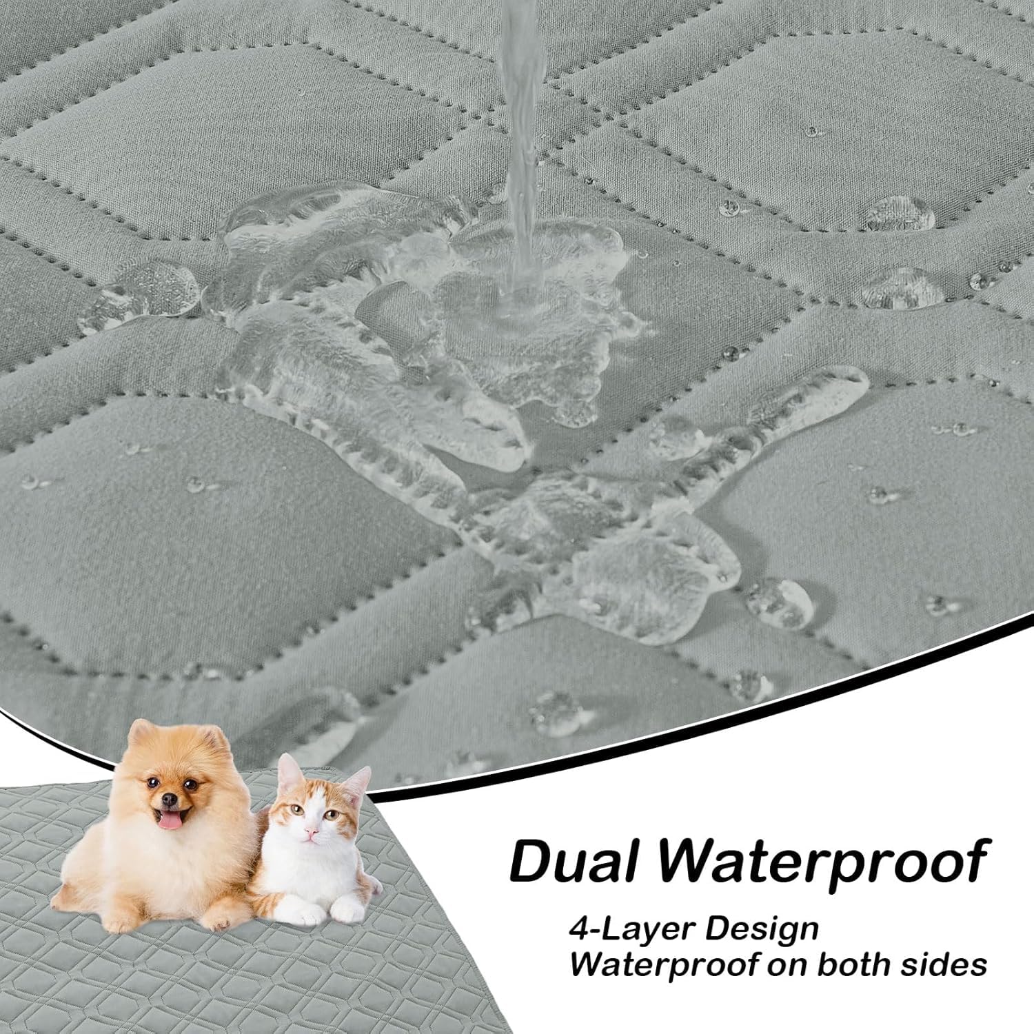 Hyha dog blanket reversible two-faced design highlights on-the-go versatility for sofas and beds.