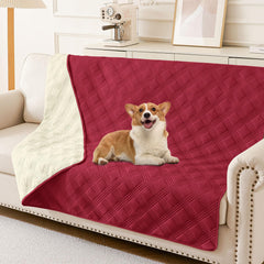 hyha waterproof dog blanket on sofa protects furniture from spills and pet mess