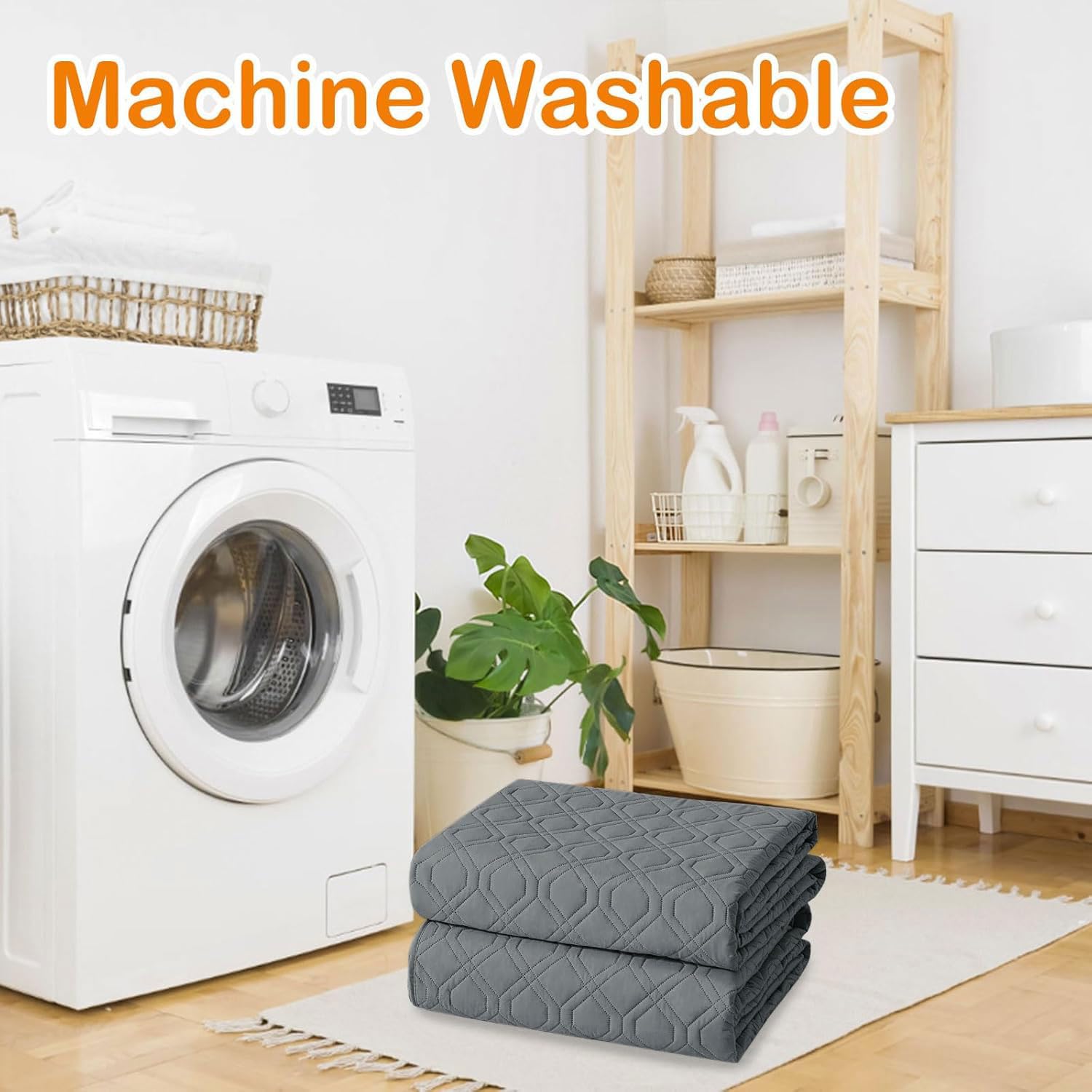 hyha machine-washable dog blanket being laundered for easy care