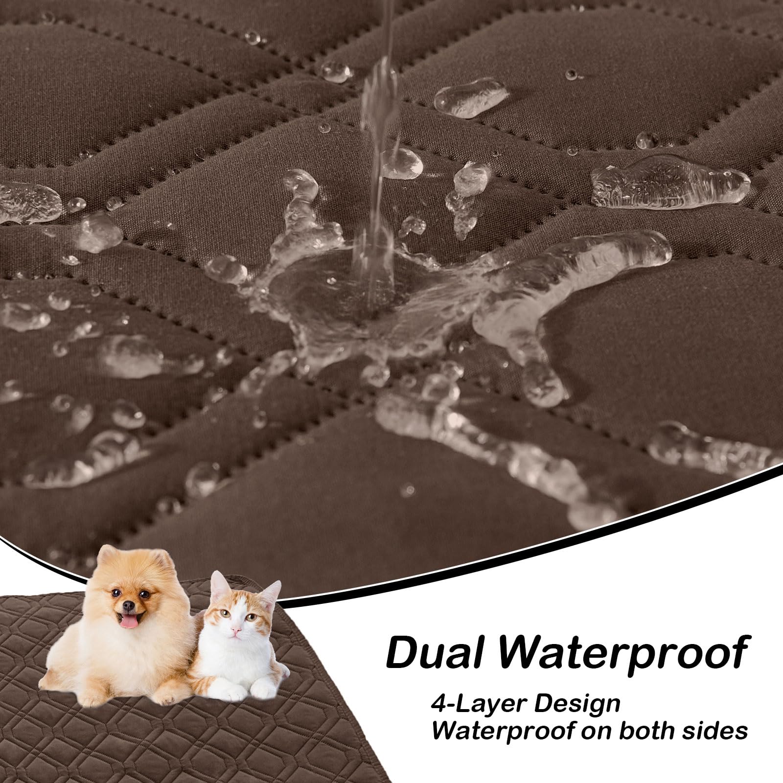 hyha reversible couch cover dog blanket shows two colors for styling