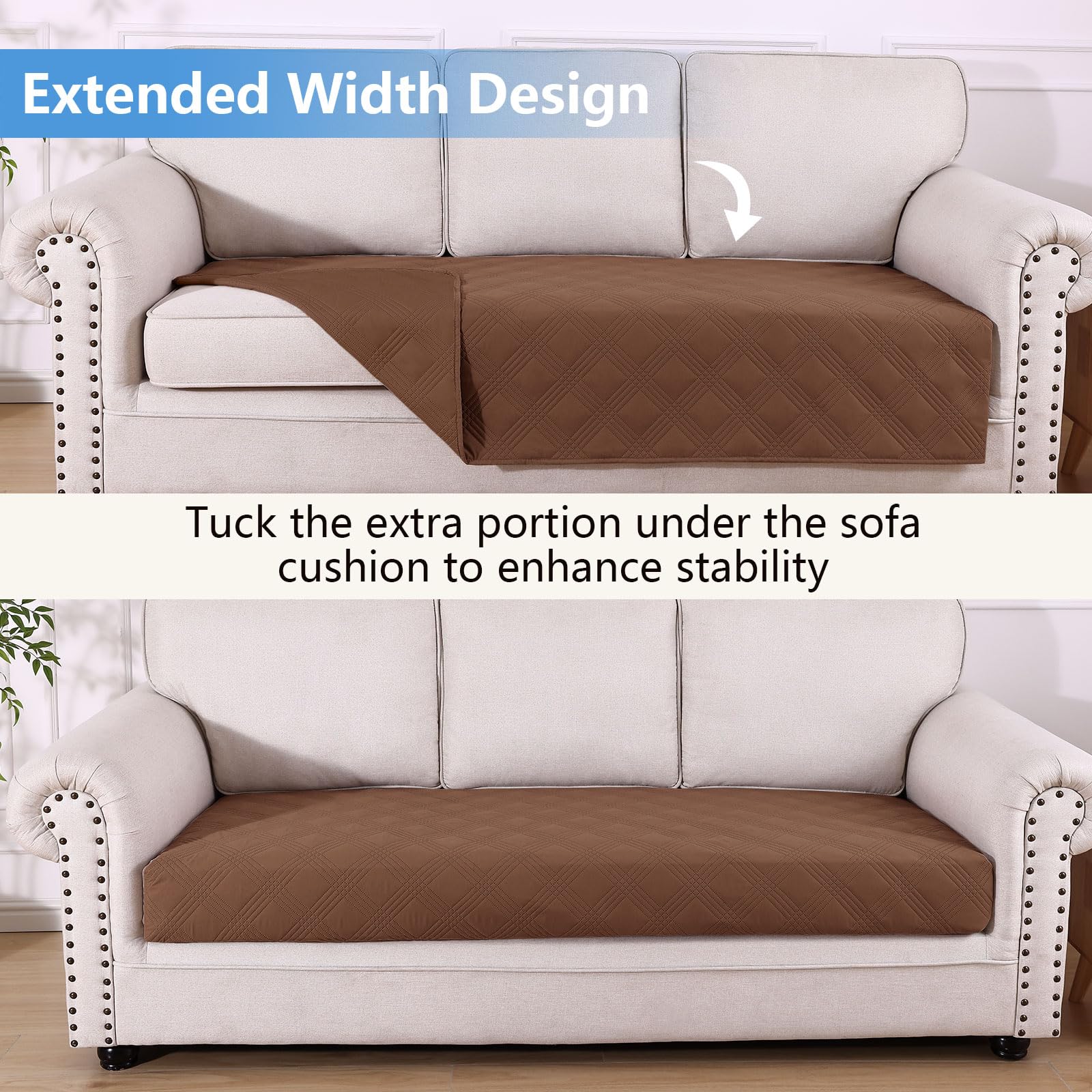 hyha reversible dog blanket brown side visible two-tone design matches furniture