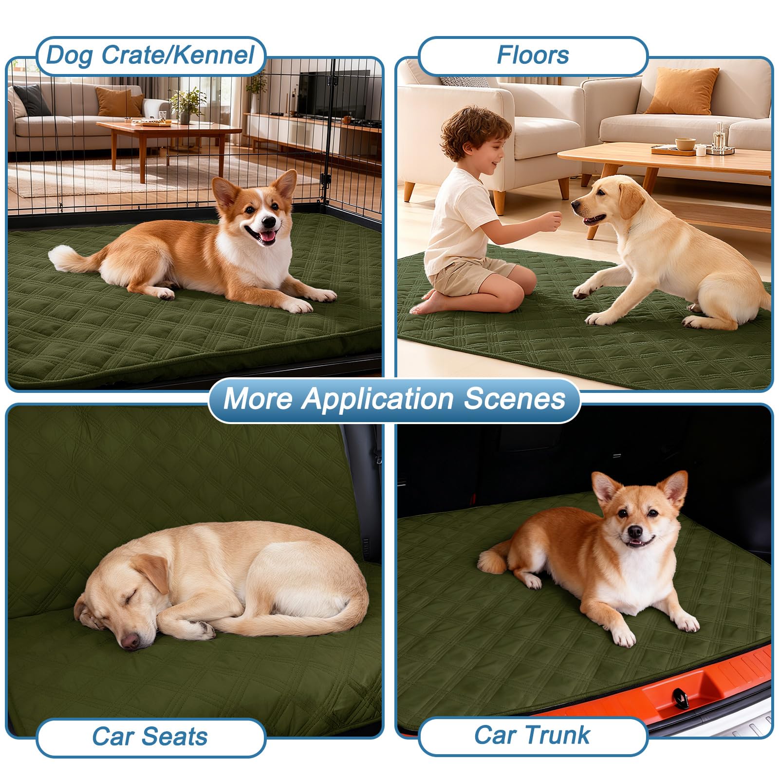 hyha travel-ready dog blanket ideal for car picnics and outdoor mess prevention