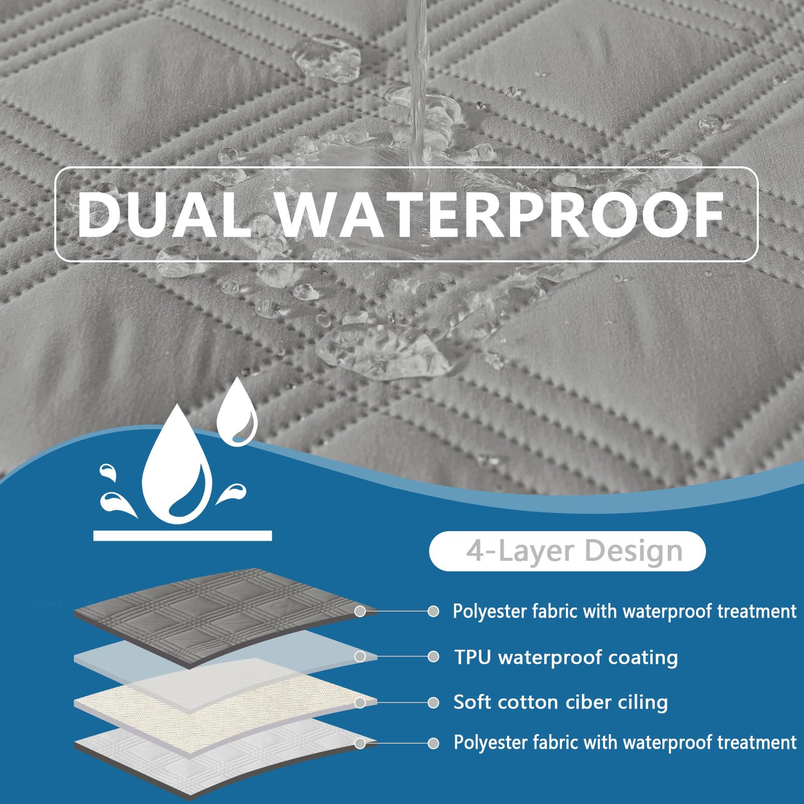 hyha waterproof couch cover setup illustrates full furniture protection from pet mess