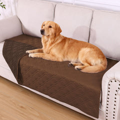 hyha waterproof dog bed blanket close-up showing triple protection against spills and stains.