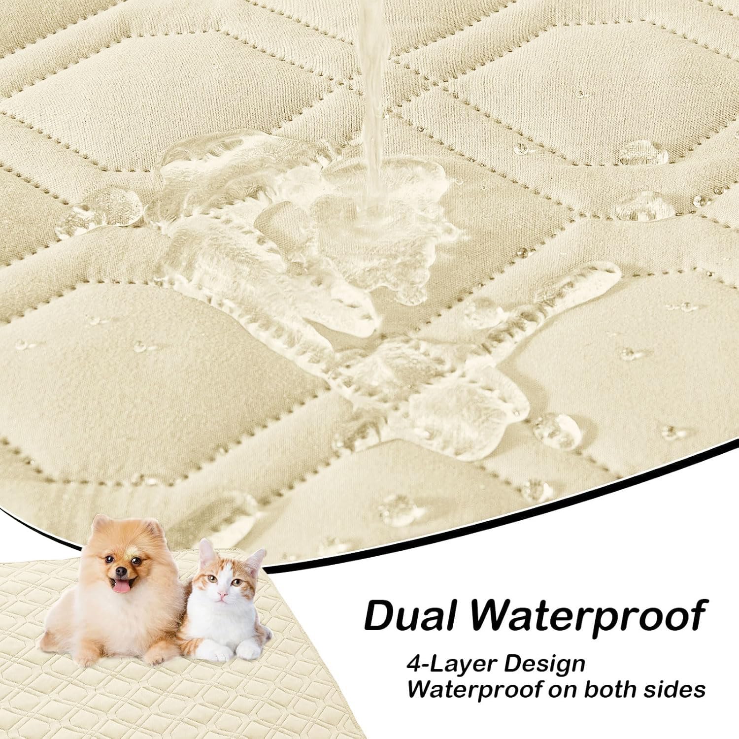 Hyha dog bed blanket double-sided color shows adaptable style matching decor and extending product life.