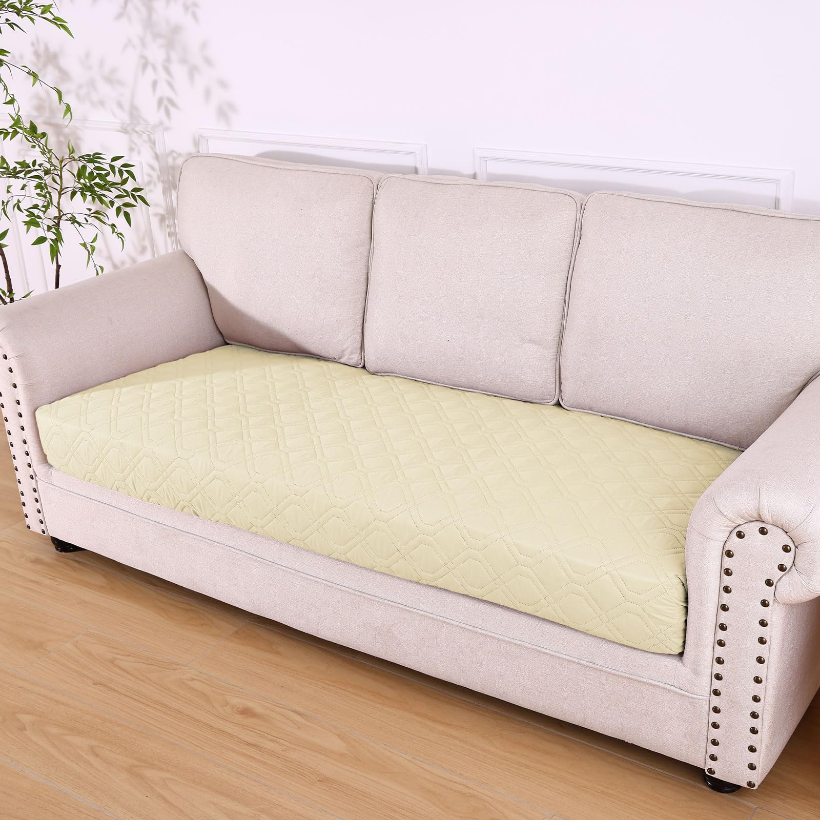 hyha couch protector on sofa guarding furniture from spills and hair