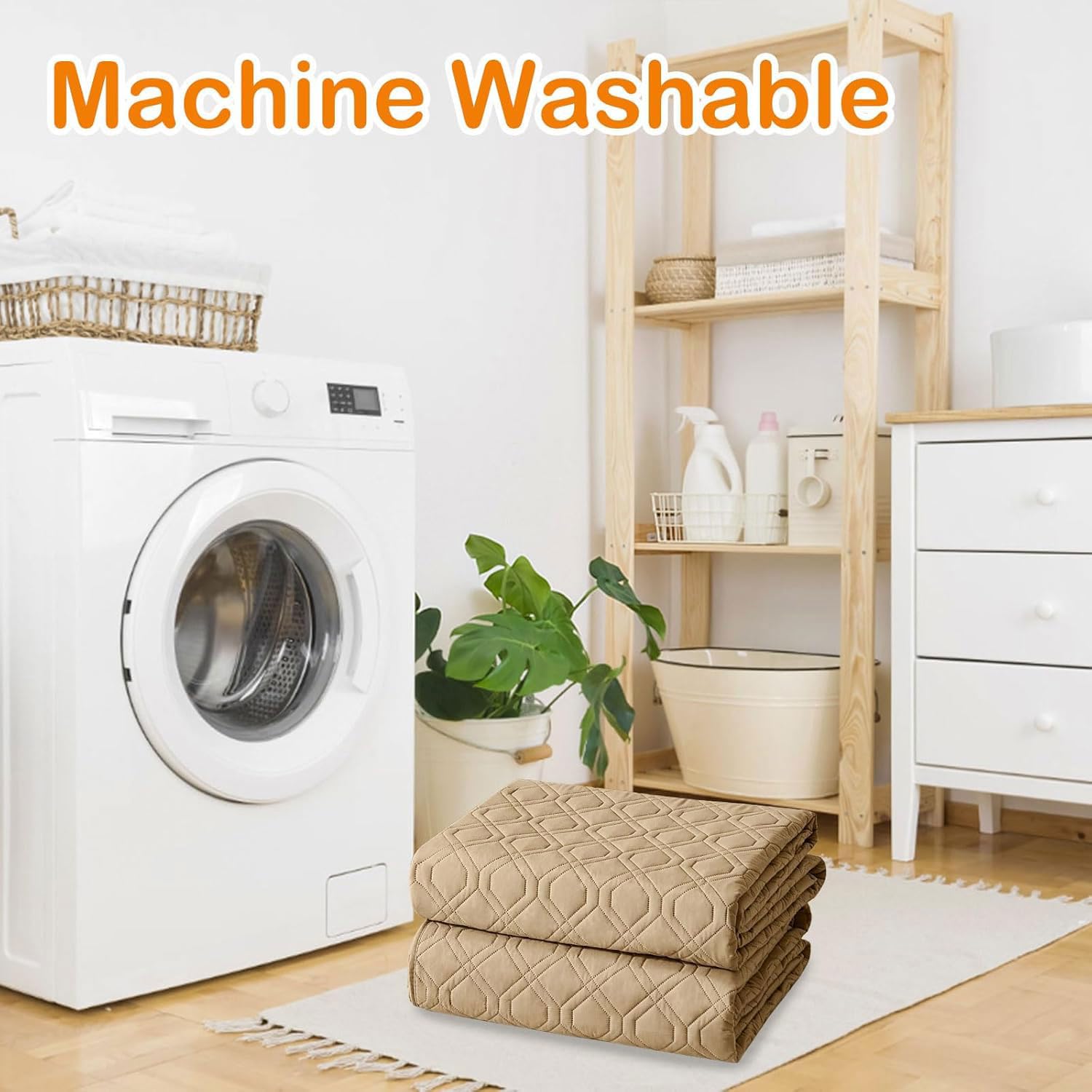 hyha machine-washable blanket makes easy cleaning after muddy outdoor adventures.