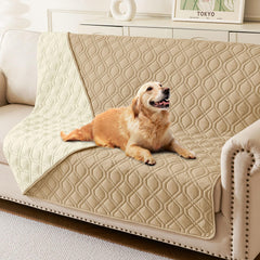 hyha waterproof dog bed blanket close-up of waterproof layers for spill protection