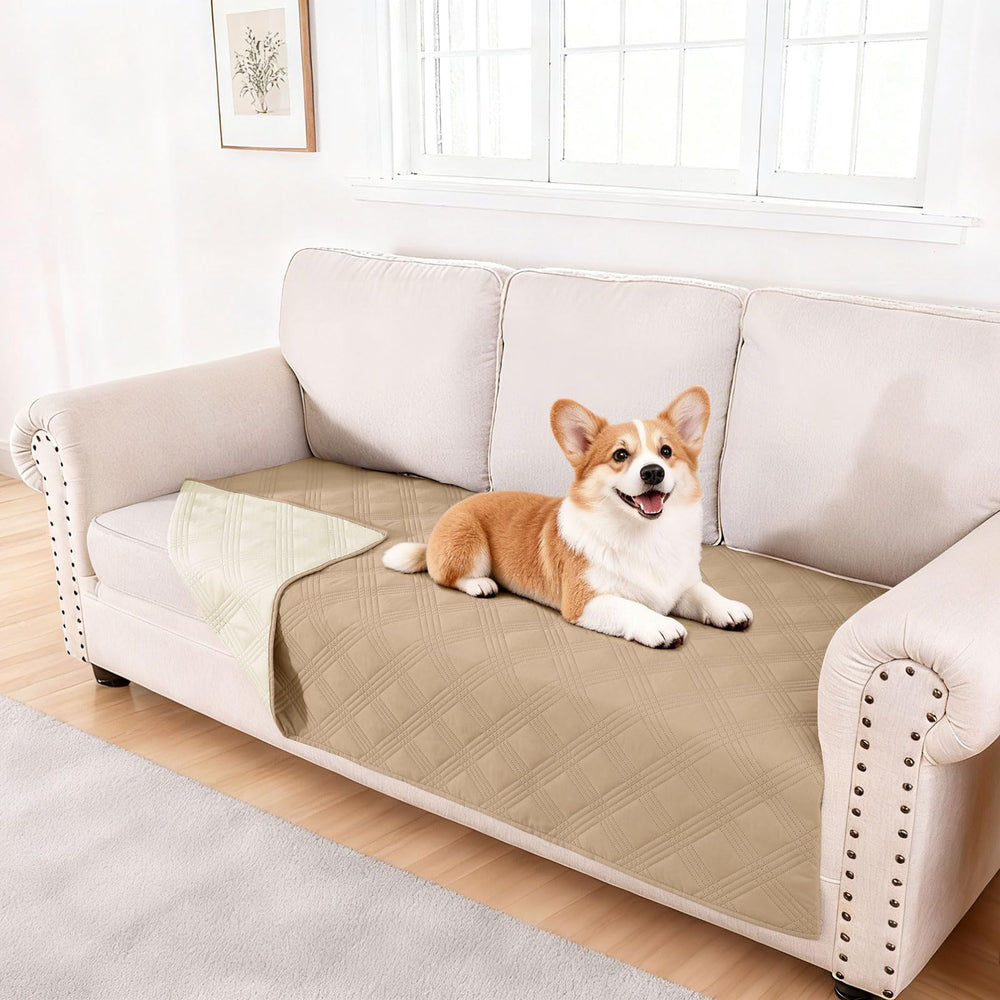hyha waterproof dog blanket close-up shows microfiber texture with TPU coating for protection