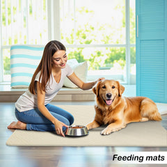 hyha waterproof dog blanket as dog kennel cover protects crate from spills.
