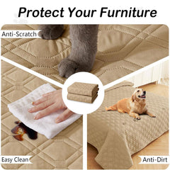hyha waterproof dog blanket folded neatly for easy storage and care
