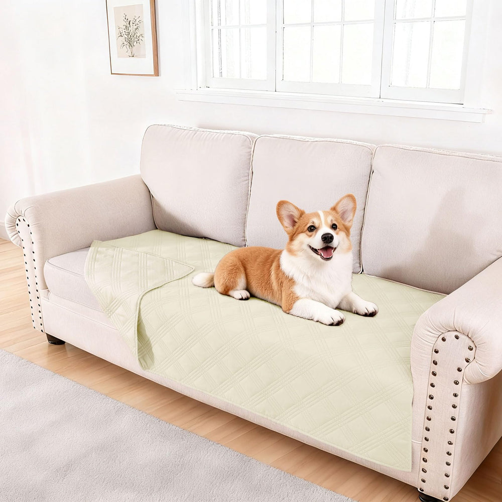 hyha waterproof dog blanket front view with spill protection and soft microfiber