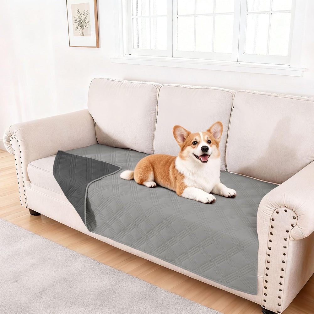 hyha waterproof dog blanket on sofa protects furniture from spills
