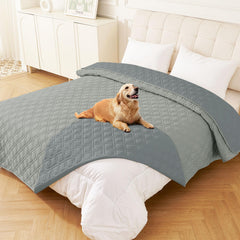 hyha waterproof dog blanket outer cover grey protects furniture and stays dry