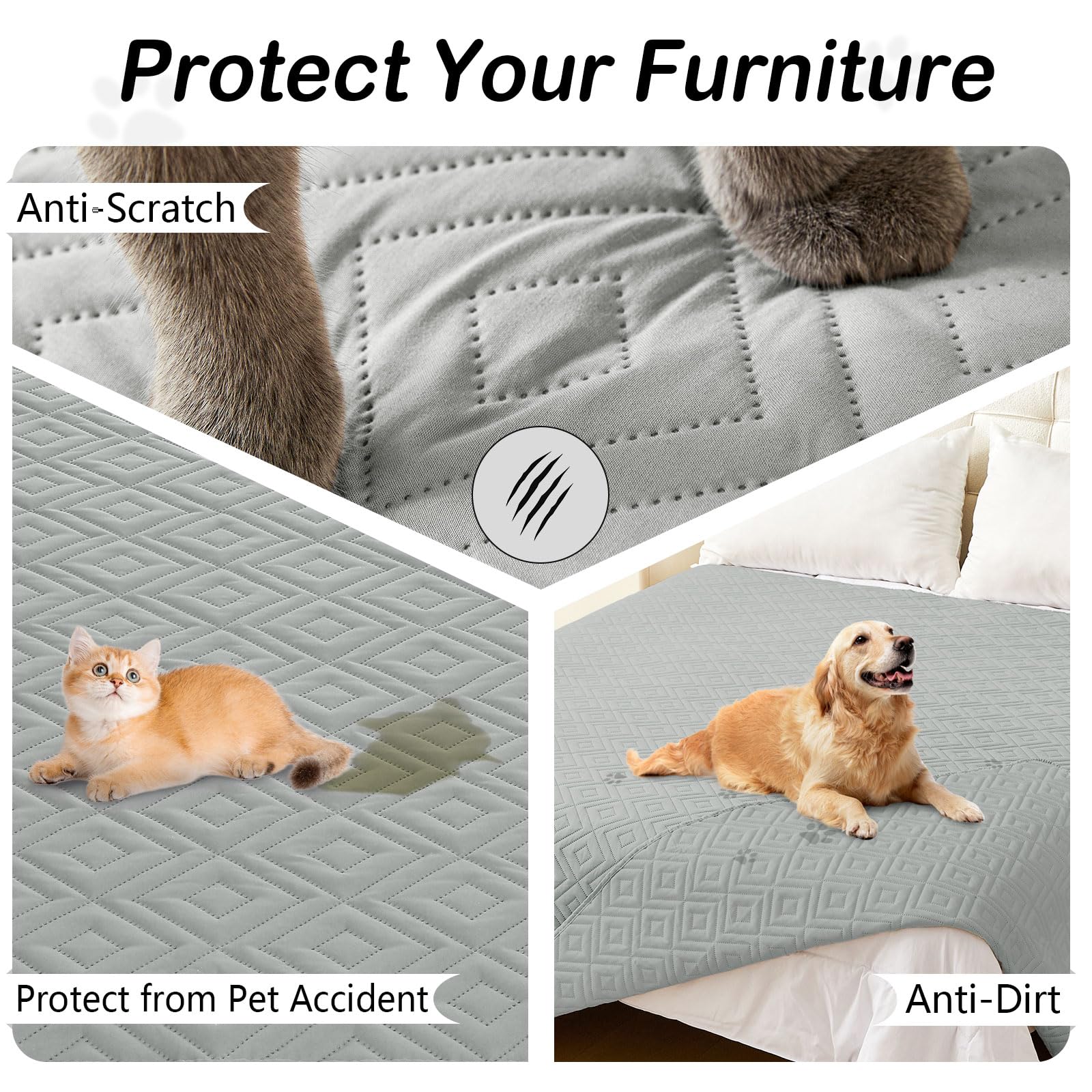 Hyha waterproof dog blanket reversible colors front and back for styling.