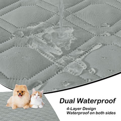 Hyha waterproof dog blanket TPU layer detail demonstrates leak-proof protection.