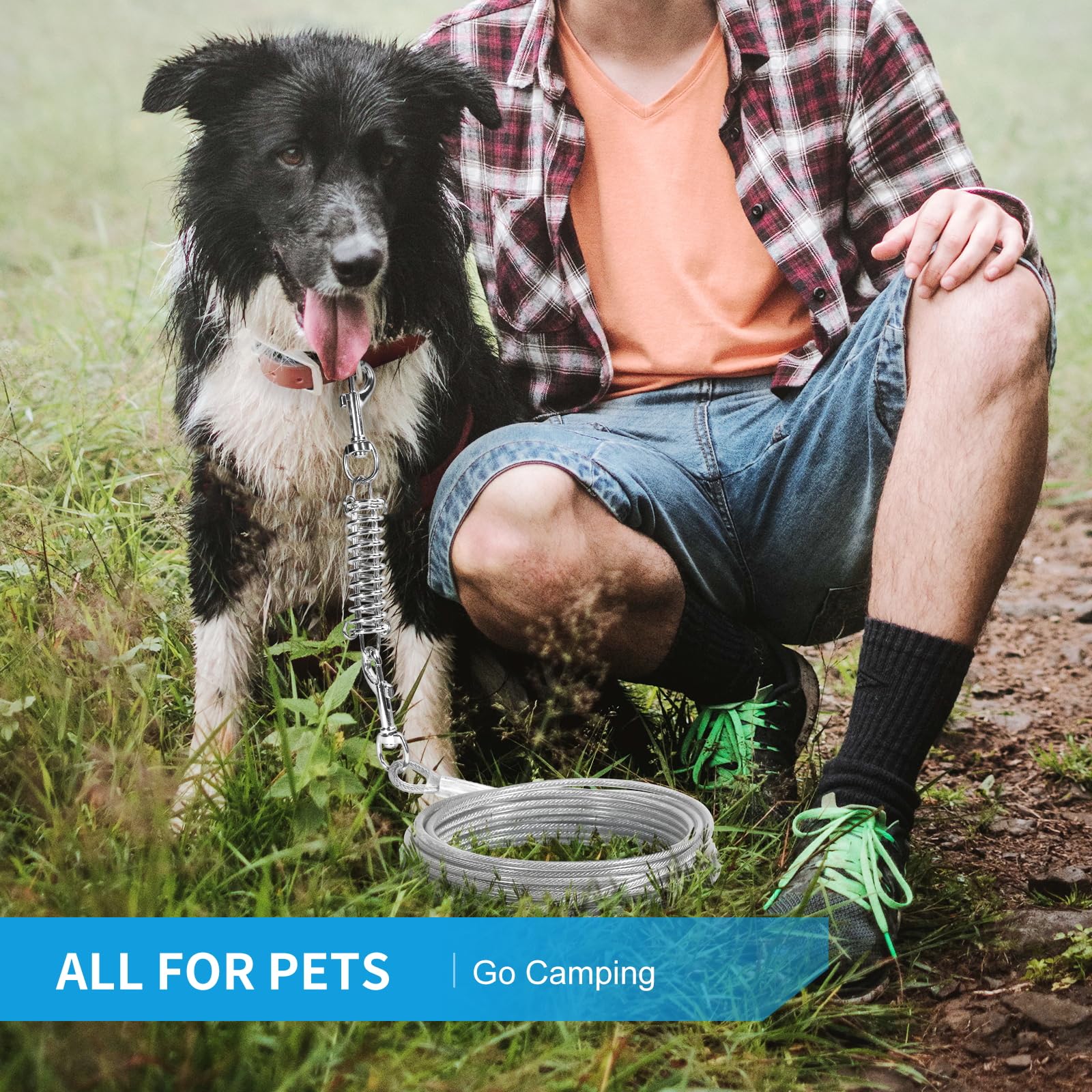hyhjh large-dog-capacity-dog-cable fits up to 250 lbs with confidence.