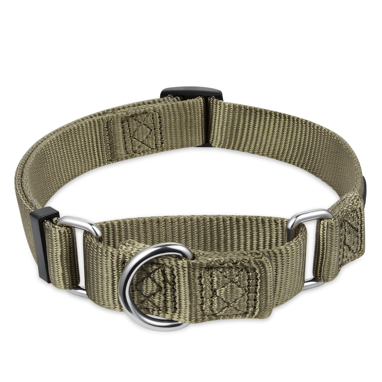 Hyhug martingale collar small green daily walk photo emphasizes slip-on ease and colorfast finish