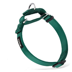 Hyhug martingale collar small green side view for escape-proof training