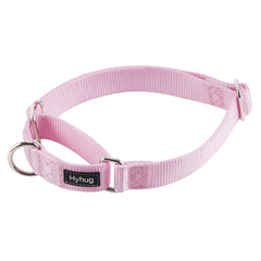 Hyhug martingale collar xl pink on-dog-walk demonstrates secure, comfortable control during daily strolls.