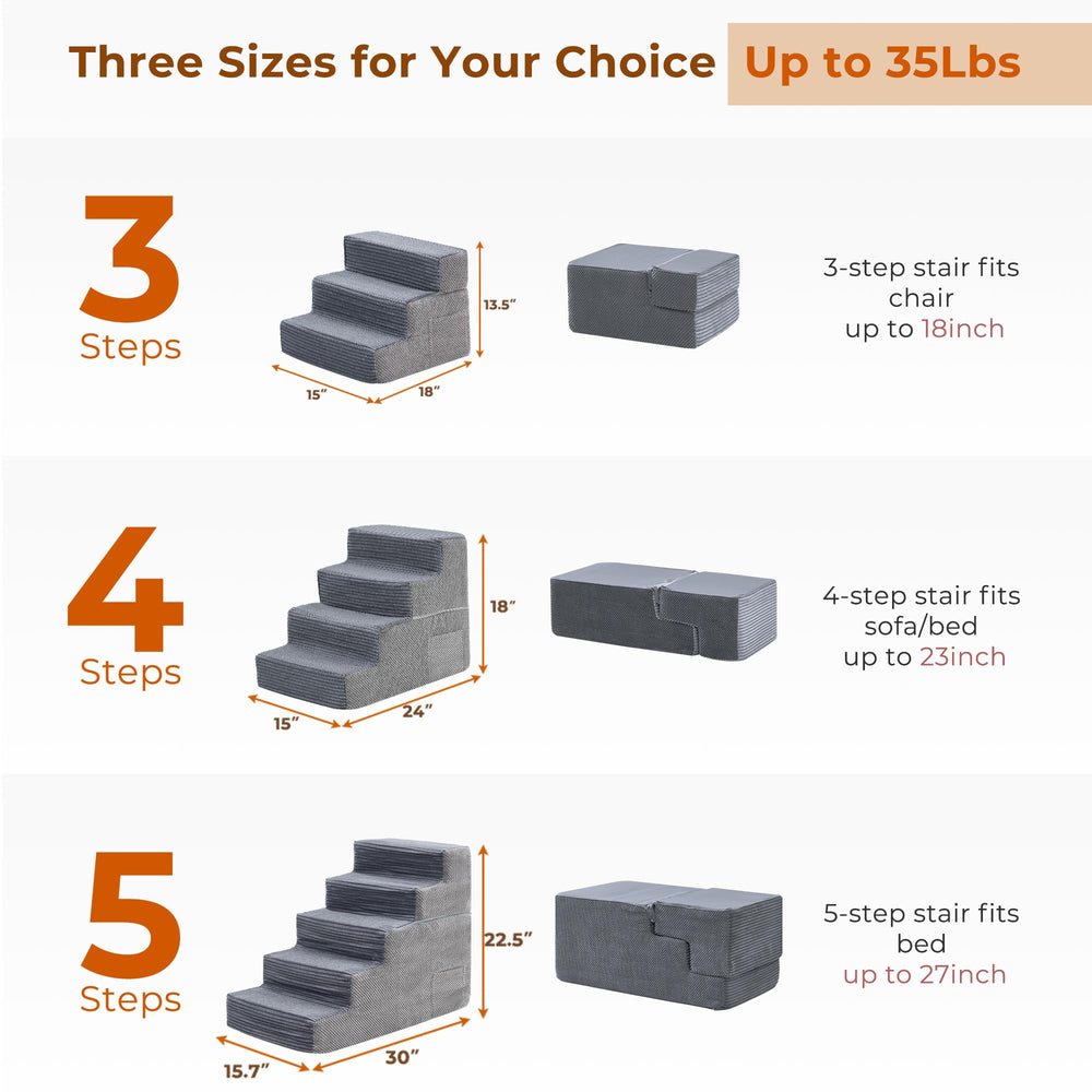 HYLEORY 3-step model designed for easy access to low beds and couches.