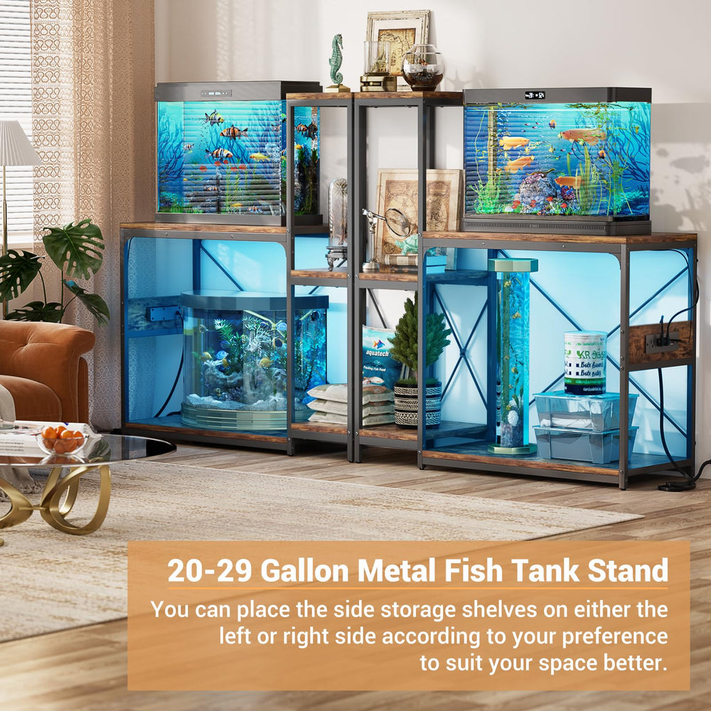 Hyomdeck RGB LED light adds ambient color to the tank display.
