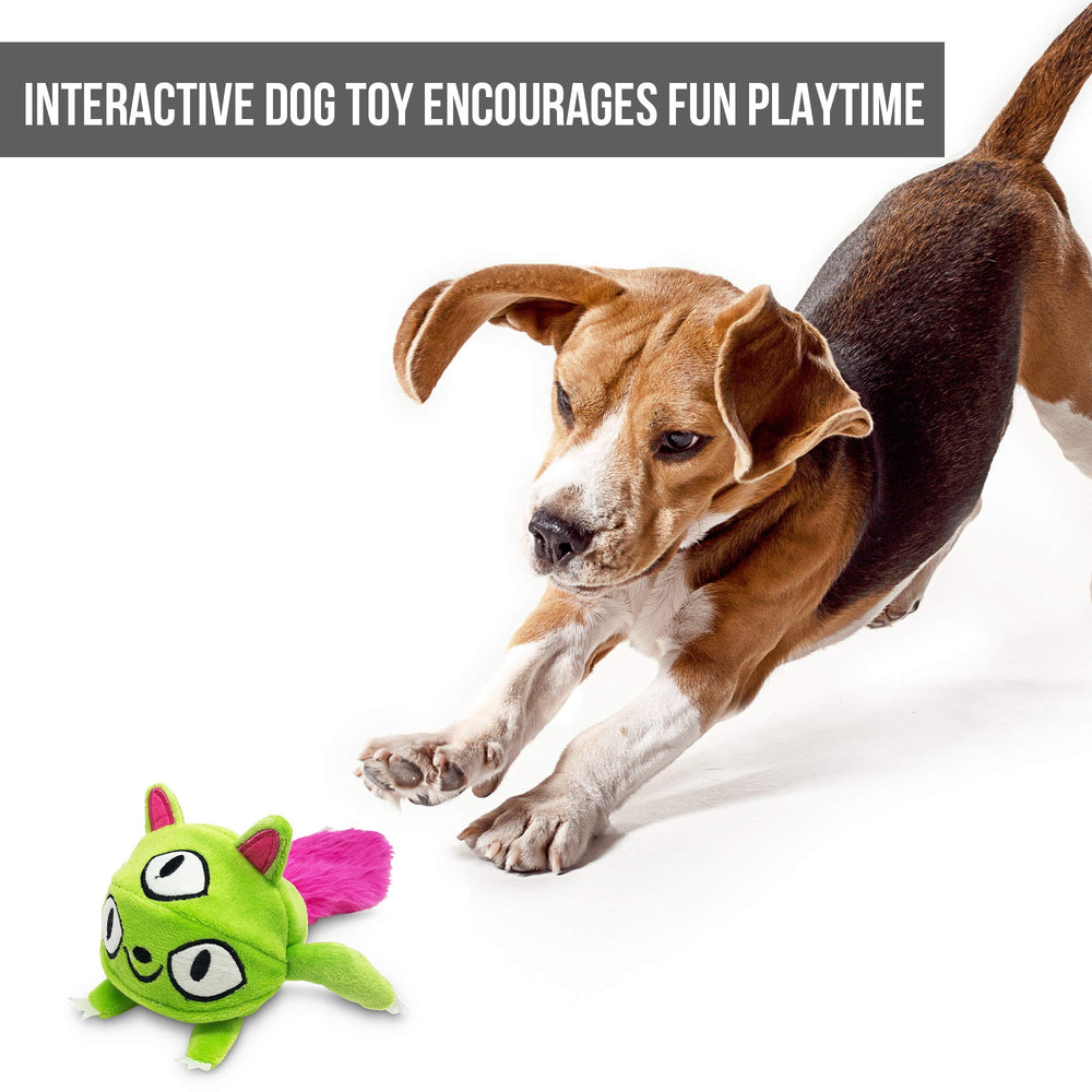 Hyper Pet Doggie Pal Monster toy comes with batteries for quick setup.