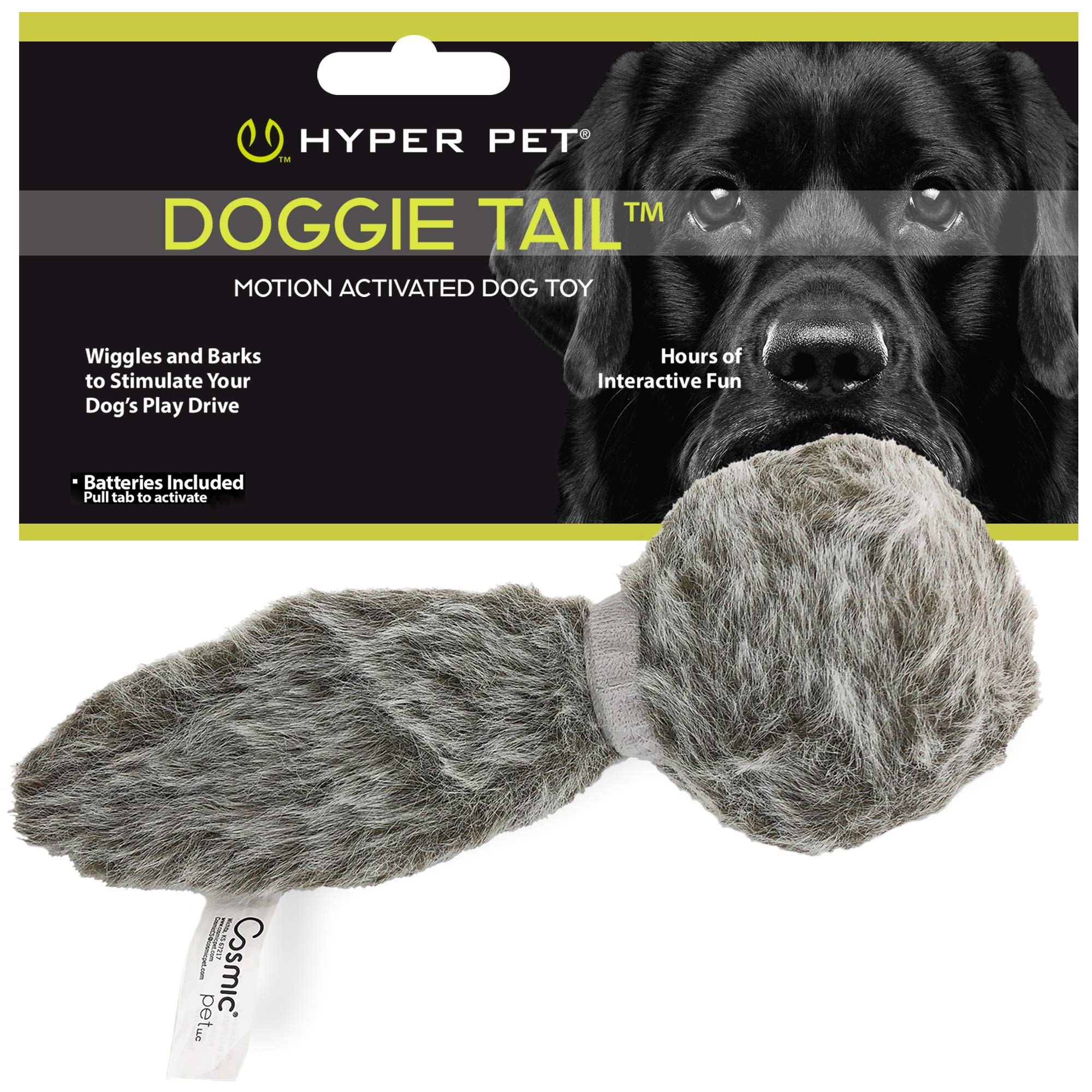 Hyper Pet Doggie Tail wiggles action toy for engaging interactive play and exercise