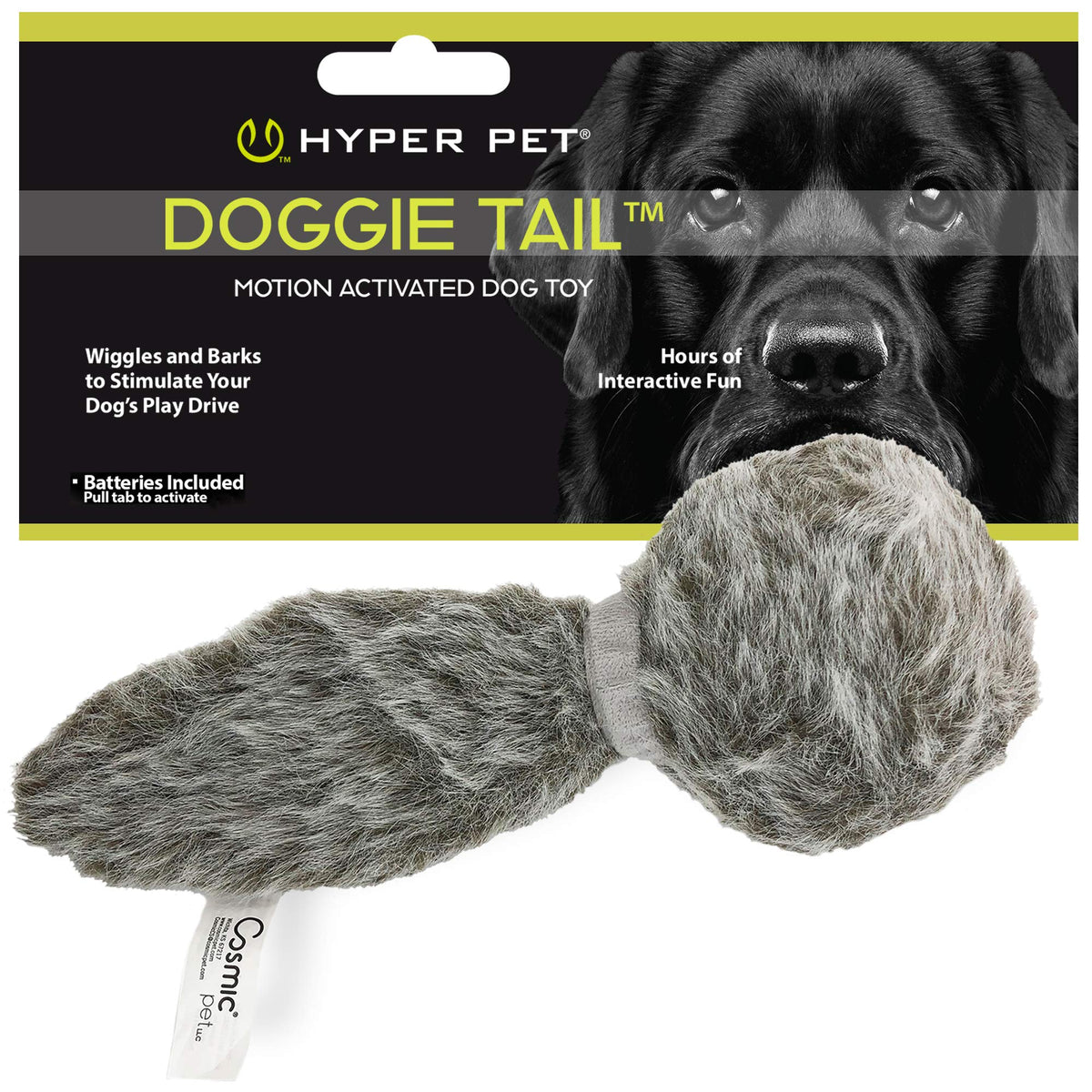 Hyper Pet Doggie Tail wiggles action toy for engaging interactive play and exercise