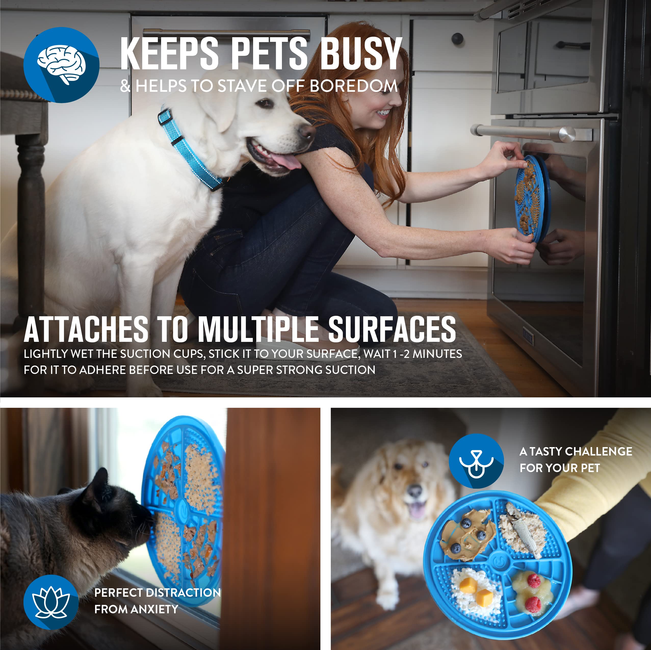Hyper Pet IQ Treat Mat dishwasher-safe top rack cleaning