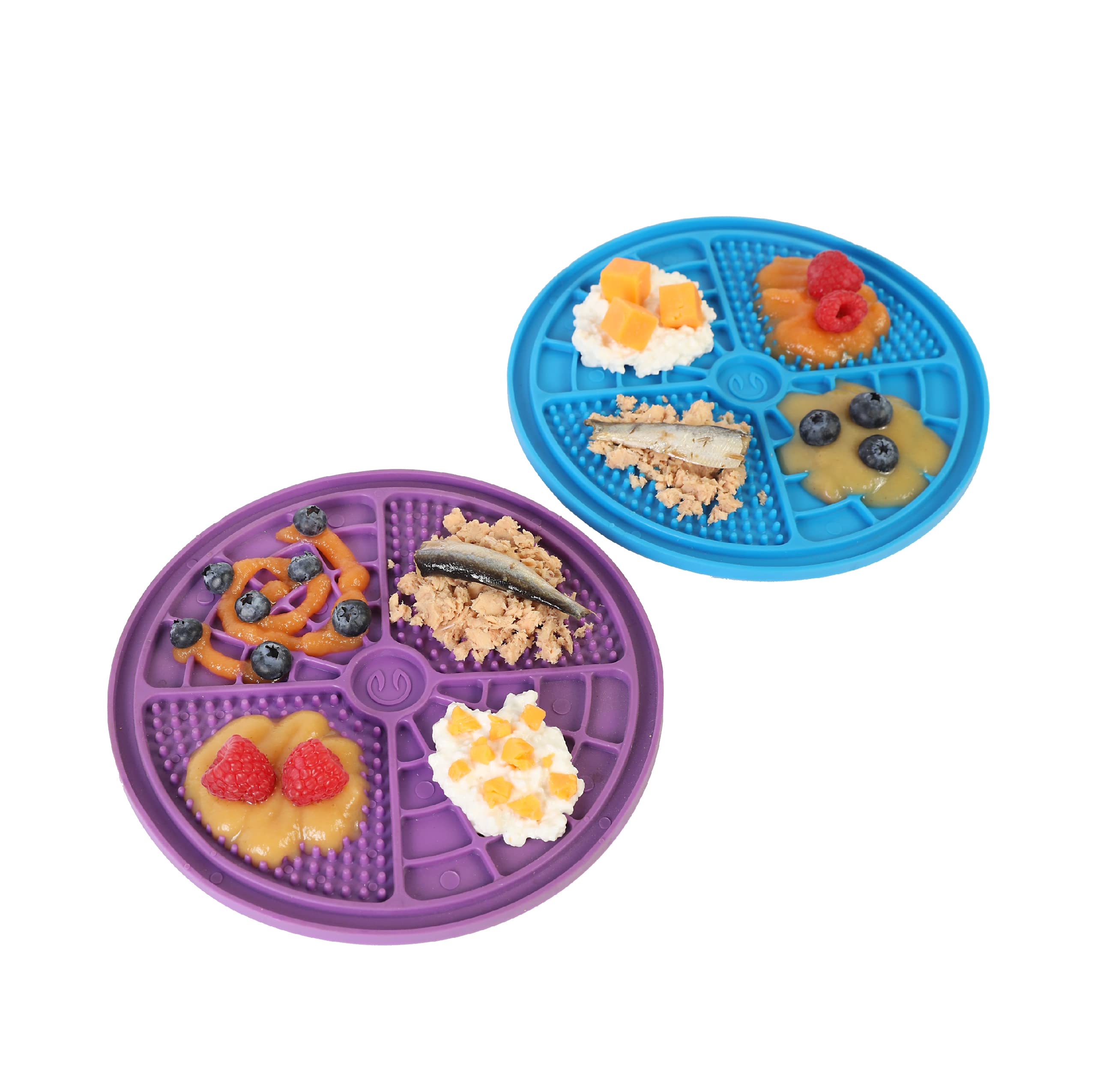 Hyper Pet IQ Treat Mat suction cups secured to tile