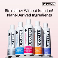 HYPONIC dog shampoo foamy lather for easy, comfortable bath time.