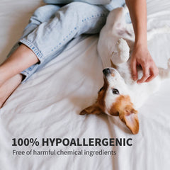 HYPONIC hypoallergenic shampoo packaging highlights triple-size value
