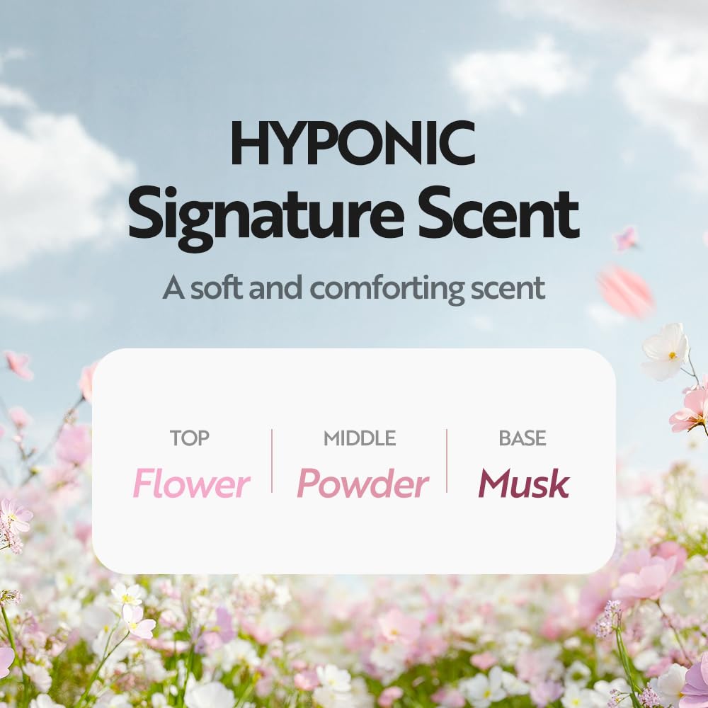 HYPONIC peppermint-herbal blend leaves white fur feeling fresh after wash