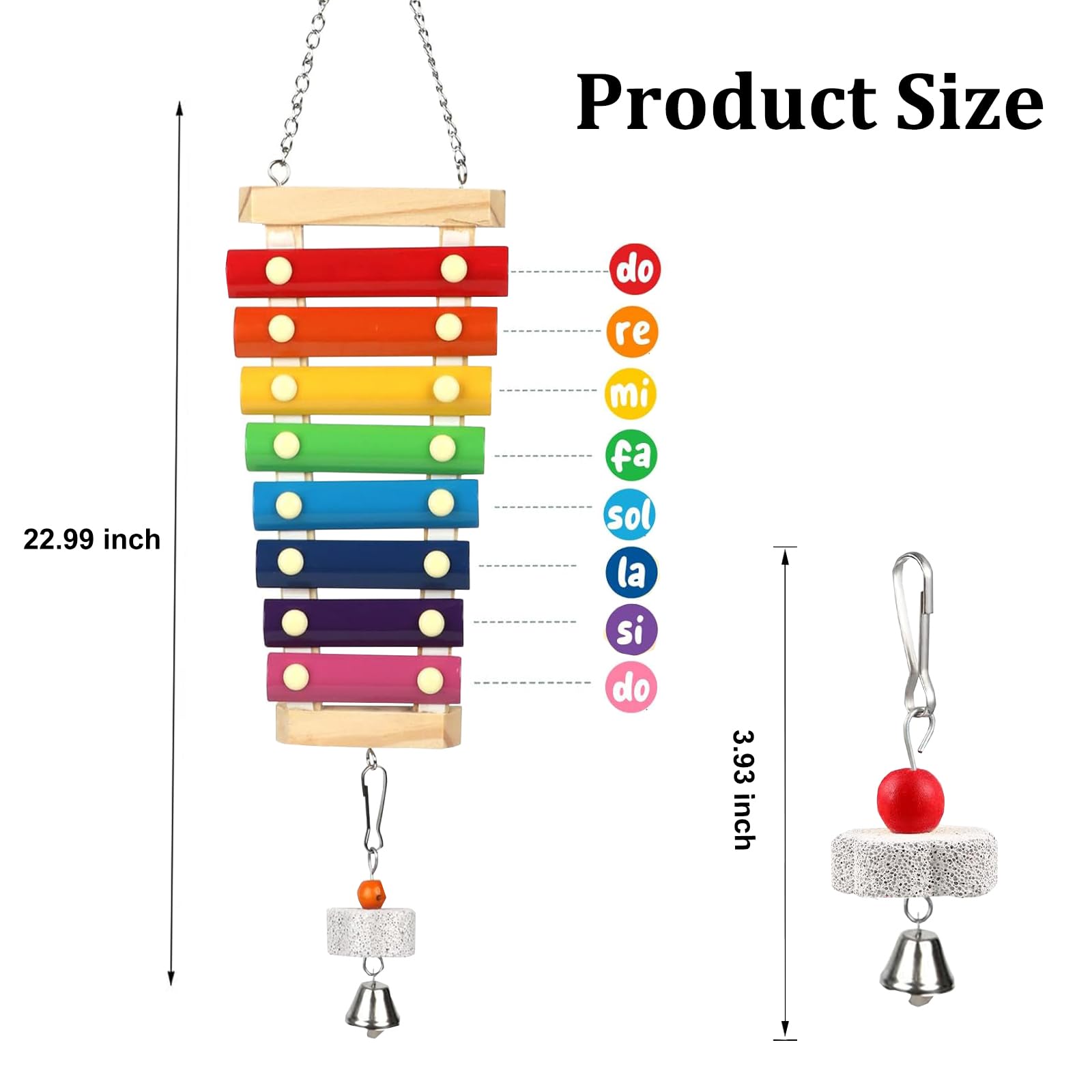 HZAKXIN multicolored wooden xylophone excites curiosity with bright colors and crisp notes