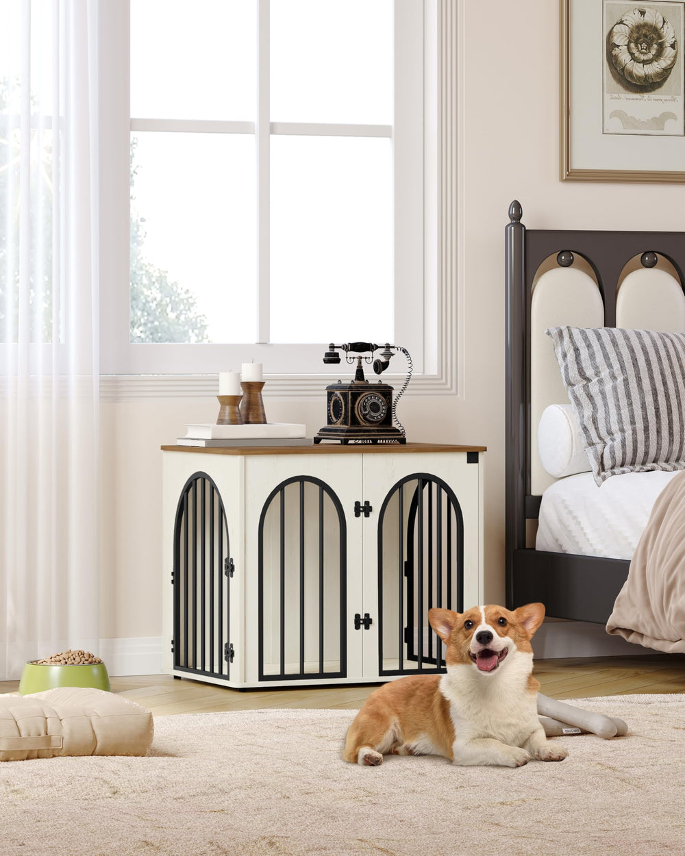 Hzuaneri anti-chew crate with reinforced metal pipes for secure use.